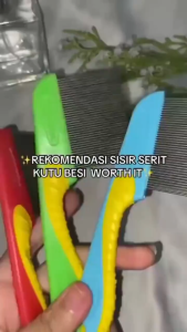 Sisir Suri Kutu Magnet Logam Jungkat Aman Serit Ketombe Hewan [BESAR]