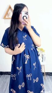 Daster Gisella Bahan Rayon Busui Friendly Wanita Dewasa