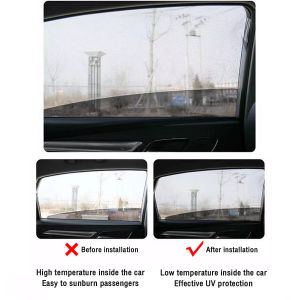 Digeo Car Window Sunshade Mesh Car Mosquito Net Screen 1Pair Visor Mesh Breathable Anti-UV