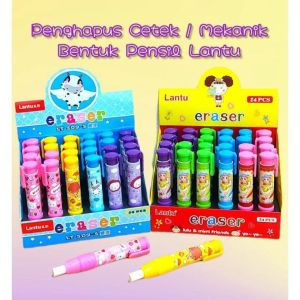 stip Penghapus Cetek Mekanik Lucu Lantu model Pensil motif Fancy Lucu Unik 1 pcs