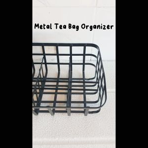 Teabag Storage Rack Organizer: Compact & Rust-Proof Solution