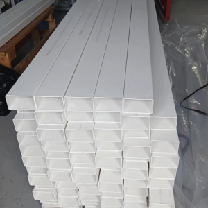 PVC tubular downspout plain 2.5x4 / 4ft (Atlanta industries inc)