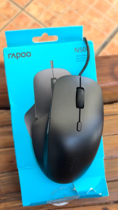 Rapoo N500 Optical Wired Mouse With Ergonomic Design DPI Adjustment And Dual Side Buttons