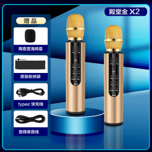 Wireless Bluetooth Integrated Speaker Microphone for Mobile Phone Home Karaoke TV Use Handheld Super Cardioid Dynamic Mic