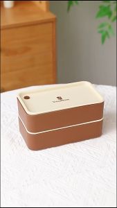 YooWoo Kotak Makan Plastik 2 Sekat Lunch Box Tahan Panas