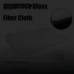1m/5m Fiberglass Ma Alkali-Free Chopped Strand Fiber Cloth for GRP Resin DIY & Fabric Reinforcement