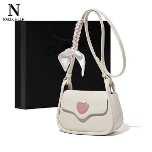NALLCHEER กระเป๋าสะพาย กระเป๋าสะพายผญ กระเป๋าสะพายผู้หญิง กระเป๋าแฟชั่น PU กระเป๋าสะพาย น่ารักกระเป๋าครอสบอดี้แฟชั่นกระเป๋าสะพายข้าง กระเป๋าสะพายข้าง cute bag for women