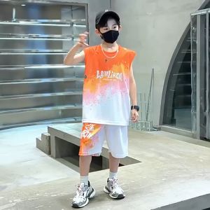 Đồ Bộ Bé Trai Quần Áo Trẻ Em Nam Habi Fashion HB2318 Họa Tiết Lamlick Phong Cách Cá Tính Cho Bé Trai 18-50Kg