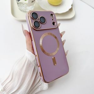 Magnetic Case for iPhone 17 Pro Max 17 Pro Air Cover 6D Plating TPU Mag-safe Charge Shell All-round Camera Protector Film Fundas