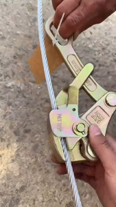 Cóc Kẹp Cáp 1-2 Tấn - Dùng Kết Hợp Pa Lăng Lắc Cáp Kéo Căng Dây Cáp Dụng Cụ Kéo Dây Thép 1T 2T - Độ Cứng Cao Chống Mài Mòn Dùng Cho Xây Dựng