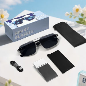 Outdoor Bluetooth Polarized Sunglasses for Men And Women Smart Wireless Earphones Headset Dual Beam Pilot Design Android IOS Compatible