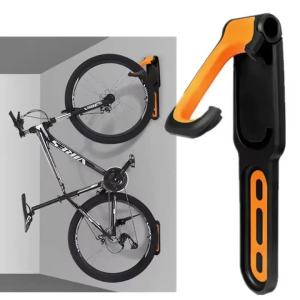 1PC Mountain Bike Wall Mount Hanger Heavy Duty Storage Rack Sturdy Load Bearing Bicycle Parking Hook for Home Indoor Use