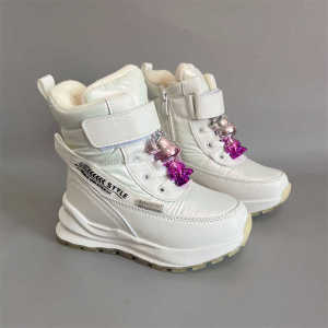 01 Export Exported to Russia Girls Snow Boots Winter Cotton Boots Wool Non Slip Full Waterproof Fur Boots Booties Kids
