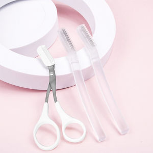 Makery【Ready in Stock】 Hair Removal Knife Portable Eyebrow Trimmer Women Face Razor Eyebrow Tool