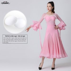 DANBAOLUO | Đầm Thi Đấu Nhảy Múa Tiêu Chuẩn Màu Đen Tinh Tế