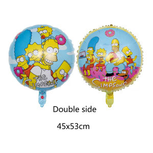 Hasbro | Cartoon Simpsons Birthday Party Decorations Disposable Banner Cake Topper Card BalloonsBaby Shower Toys