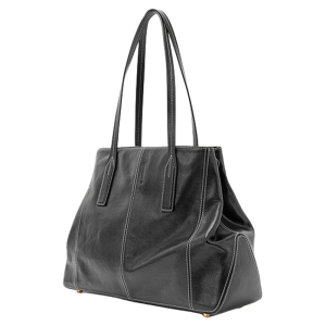 VANESSA HOGAN | Premium Genuine Leather Geometric Tote Shoulder Bag