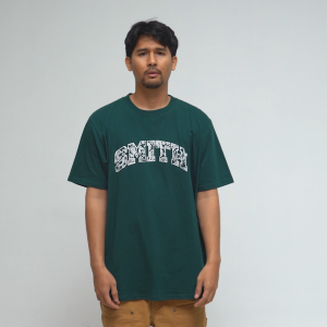 House of Smith Kaos Pria Lengan Pendek - Paisley Tshirt Green - T Shirt