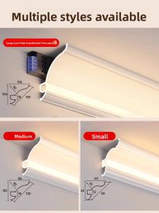 PAIMIJI | Aluminum Alloy Faux Plastering Eyelid Strip Light No Ceiling Installation Linear Light
