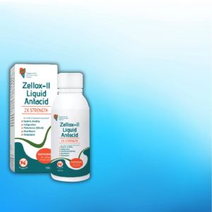 Zellox-II Liquid Antacid for Gastric Indigestion Heartburn