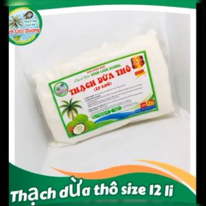 COMBO 10KG THẠCH DỪA THÔ ÉP KHÔ SIZE 12LI TẶNG KÈM HƯƠNG_LOẠI TÚI 1KG