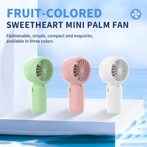 1pc Portable Mini Handheld Personal Fan with 3-speed for Travel USB Rechargeable for Makeup Travel Outdoor