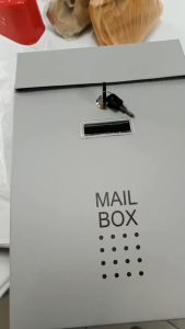 HOL 3 Year Warranty Manzan High Quality Stainless Letter Mailbox Post Box with Waterproof and Lockable Box with European Type