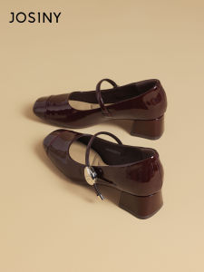 Josiny | New 2026 French Style Square Toe Mary Jane Womens Shoes