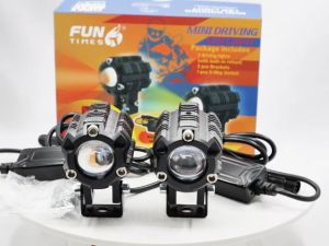Fun Brand Mini Driving Light V6 High and Low Beam White and Yellow Single And Dual Lights 5 Modes Spotlight