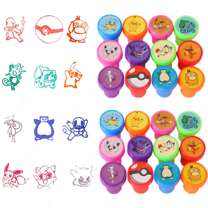 Pokemon Stamps Party Favors Pikachu Seal Stamps for Kids Classroom School Rewards Prizes Goodie Bag Gifts Birthday Party Gifts