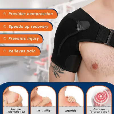 MELEDE Shoulder Support Brace for Men & Women Adjustable Shoulder Brace for Torn Rotator Cuff Tendonitis Dislocation Right or Left
