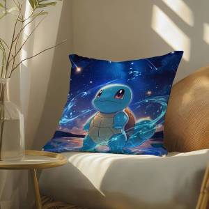 Bandai | Pokemon Mythical Pokemon Anime Plush Pillow Cover Soft Short Plush Cushion Cover For Sofa Bedroom Home Decor Gift