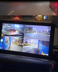 กล้องรถบรรทุก เฝ้าสังเกตทั้งสี่ทาง 360° กล้องเอชดี 1080P 4 ตัว กล้องกันน้ำ พร้อมจอ10.1นิ้ว บันทึกวีดีโอได้ กล้องกันแดดกันฝน