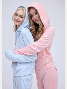 Juicy Couture | 100 Percent Cotton Velvet Pink Coat
