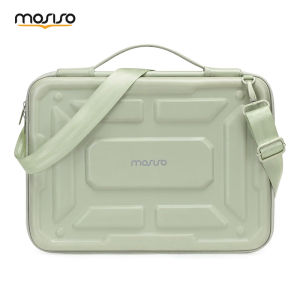 Mosiso Hardshell Notebook Computer Bag Green Apple Special Shoulder Crossbody Case MacbookProm5 Inner Lining 14 Diagonal
