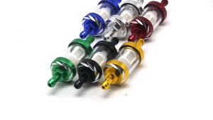 Clear Glass Fuel Filter Gas Universal Motorcycle Scooter Fuel Strainer Heavy Duty Fast Shipping