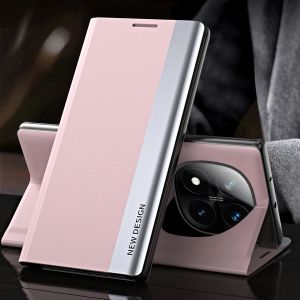 Ốp bằng da nắp gập cho Xiaomi Redmi Note 15 13 14 Pro Plus Pro + 5G 4G tự hút đóng khung chức năng chống rơi bao gồm tất cả vỏ lưng bảo vệ
