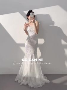 Elegant Banquet Evening Gown Strapless 2026 New