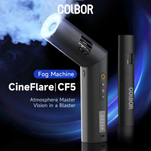 เครื่องสร้างหมอก CF5 Colbor พกพาขนาดเล็กเครื่องสร้างน้ำแข็งแห้งควันแบบมือถือขนาดเล็กเครื่องสร้างหมอกภาพยนตร์เวทีถ่ายภาพวิดีโอสั้นแบบมืออาชีพ