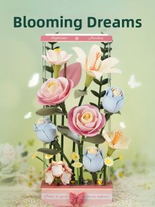 ROKR | Mô Hình Hoa Hồng Lắp Ráp DIY Nở Động