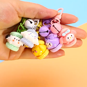 Gantungan Kunci Kartun Cute Macaron Keychain Japanese Sweet Girl Style Pendant Keyring Bag Charm