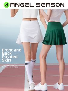 angelseason | Womens Sports Skirt Set for Tennis and Badminton White