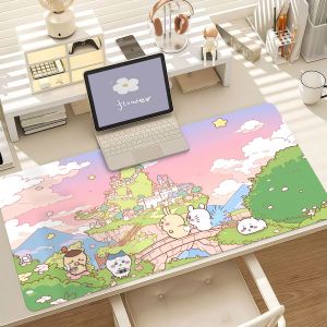Chiikawa | Anime Carton C-Chiikawa-S Mouse Pad Anti Slip Rubber Edge Locked Thickened Laptop Gaming Desk Mat