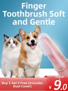 TO BE EASY | Finger Toothbrush & Toothpaste Set for Cats & Small Dogs