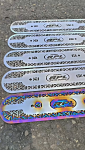 Tameng Knalpot stainles titanium jaring untuk standar racing Mio vario pcx n-max stylo dan samua motor matic ORIGINAL RPL RACING EXHAUST