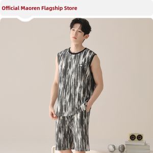 MiiOW | Cool Sleeveless Vest Shorts Home Wear Set