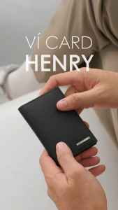 Leonardo Ví Card Henry Gấp Gọn Da Swift Cao Cấp Mềm Mại Thiết Kế Siêu Nhỏ Gọn 7 Ngăn