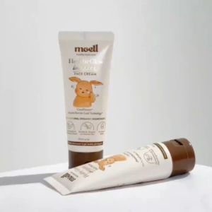 Moell Face Cream 40gr Krim Pelembap Wajah Anak Bayi Cocok untuk Kulit Sensitive Aman Newborn