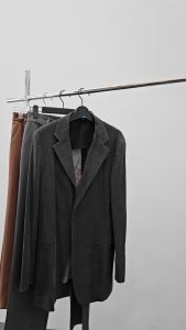 ไม้แขวนกางเกง ไม้แขวนเสื้อ หนีบพลาสติก รุ่น 019 : สีขาว สีดำ 12 ไม้