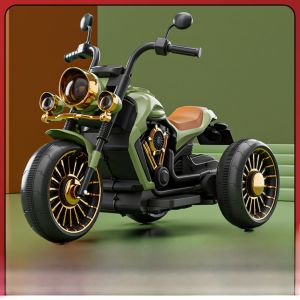 Childrens Three-Wheel Electric Car Remote Control Rechargeable Early Education Toy Car for Boys And Girls Baby Pull Car